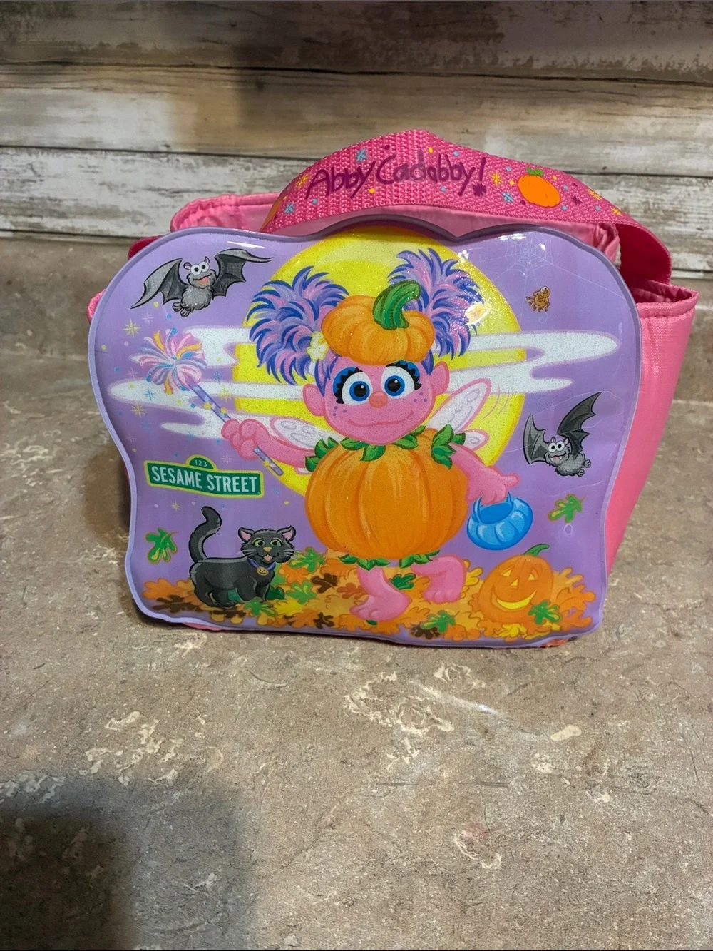 Sesame Street Pink & Purple Abby Cadabby Pumpkin Trick-or-Treat Bag